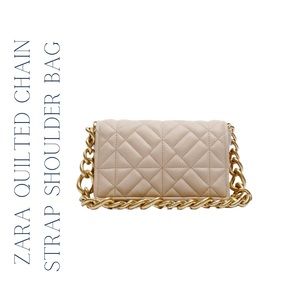 Zara Quilted Chain Strap Shoulder Bag